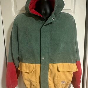 Colorblock Corduroy Jacket